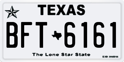 TX license plate BFT6161