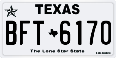 TX license plate BFT6170