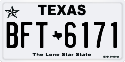 TX license plate BFT6171