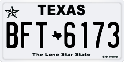 TX license plate BFT6173