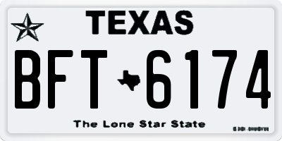 TX license plate BFT6174