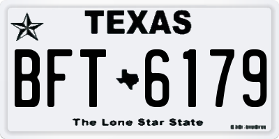 TX license plate BFT6179