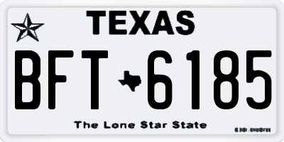 TX license plate BFT6185
