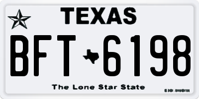TX license plate BFT6198