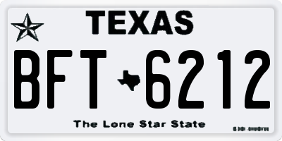 TX license plate BFT6212