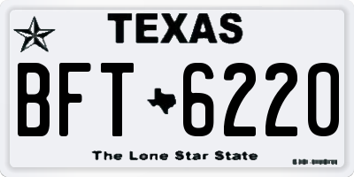 TX license plate BFT6220