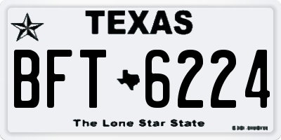 TX license plate BFT6224