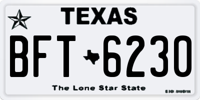 TX license plate BFT6230