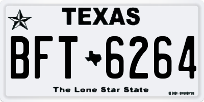 TX license plate BFT6264