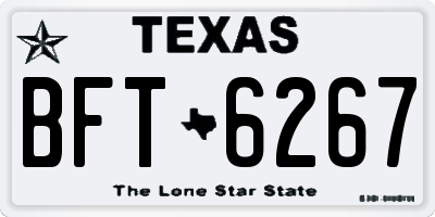 TX license plate BFT6267