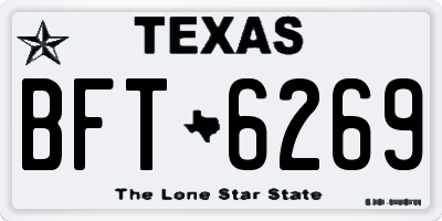 TX license plate BFT6269