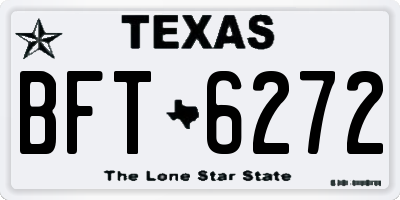 TX license plate BFT6272