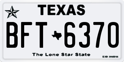 TX license plate BFT6370