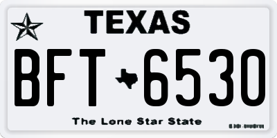TX license plate BFT6530