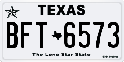 TX license plate BFT6573