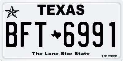 TX license plate BFT6991
