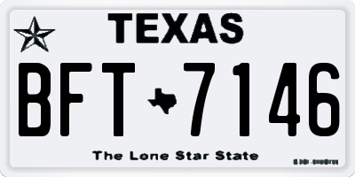TX license plate BFT7146
