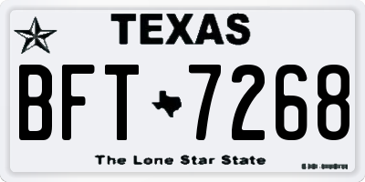 TX license plate BFT7268