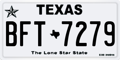 TX license plate BFT7279