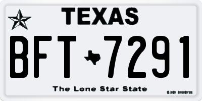 TX license plate BFT7291