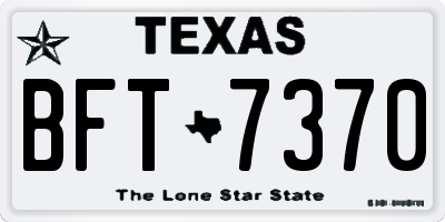 TX license plate BFT7370
