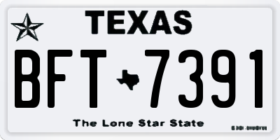 TX license plate BFT7391