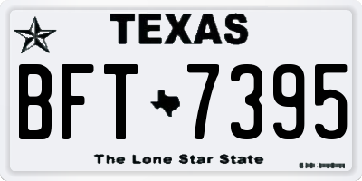 TX license plate BFT7395