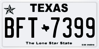 TX license plate BFT7399