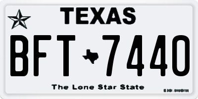 TX license plate BFT7440