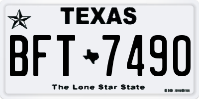 TX license plate BFT7490