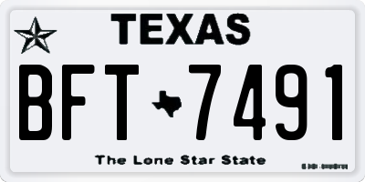 TX license plate BFT7491