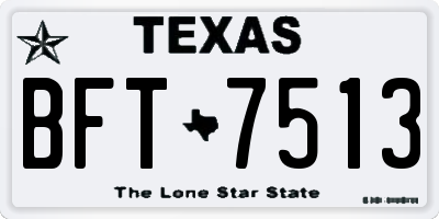 TX license plate BFT7513