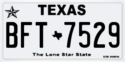 TX license plate BFT7529