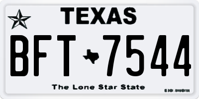 TX license plate BFT7544