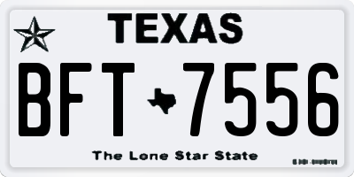TX license plate BFT7556