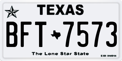 TX license plate BFT7573