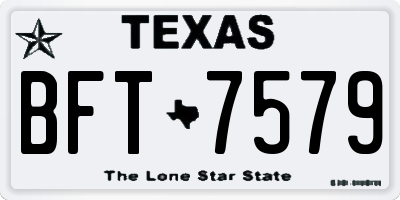 TX license plate BFT7579