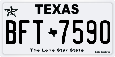 TX license plate BFT7590