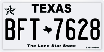 TX license plate BFT7628