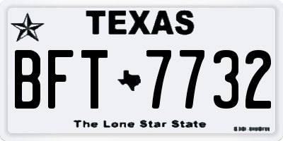 TX license plate BFT7732