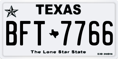 TX license plate BFT7766