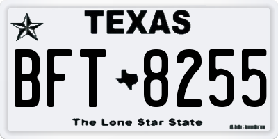 TX license plate BFT8255