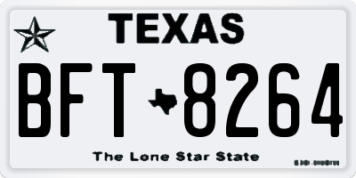 TX license plate BFT8264