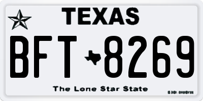 TX license plate BFT8269