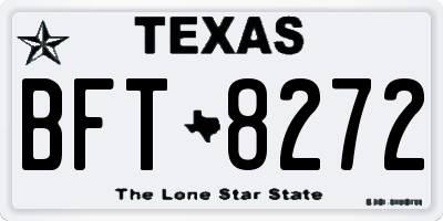 TX license plate BFT8272
