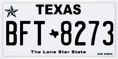 TX license plate BFT8273