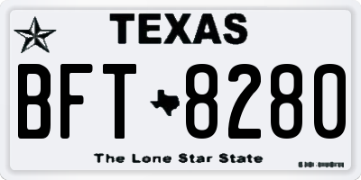 TX license plate BFT8280
