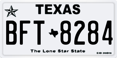 TX license plate BFT8284