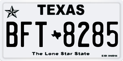 TX license plate BFT8285