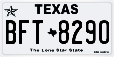 TX license plate BFT8290
